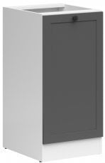 Spodnja omara Junona Line desna - bela/grafit - 50 cm