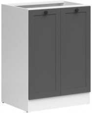 Spodnja omara Junona Line - bela/grafit - 60 cm