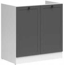 Omara za pomivalno korito Junona Line - bela/grafit - 80 cm