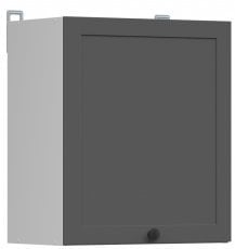 Zgornja omara Junona Line - bela/grafit - 50 cm