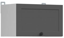 Zgornja omarica Junona Line - bela/grafit - 50 cm