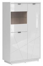 Vitrina Forn - Bela sijaj/bela visok sijaj