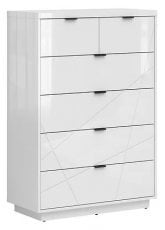 Ozka komoda Forn - Bela sijaj