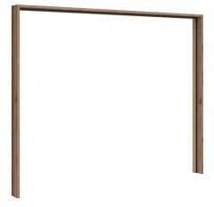 Okvir za garderobno omaro z drsnimi vrati Forn - Temni delano hrast/mat črna