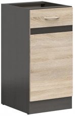 Spodnja omara Junona Line leva - wenge/sonoma hrast - 40 cm