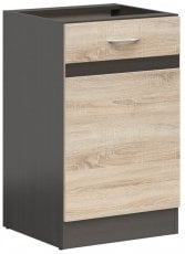 Spodnja omara Junona Line leva - wenge/sonoma hrast - 50 cm