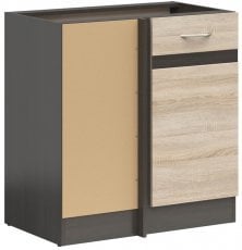 Spodnja kotna omara Junona Line leva - wenge/sonoma hrast - 100 cm