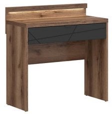 Plošča z LED trakom za toaletno mizico Forn - Temni delano hrast