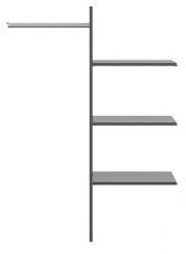 Police za garderobno omaro Hesen - Grafit