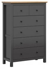 Komoda Hesen - Grafit/artisan hrast