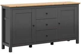 Komoda dvovratna Hesen - Grafit/artisan hrast