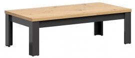 Klubska miza Hesen - Grafit/artisan hrast