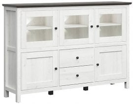 Vitrina s tremi vrati Hesen - Sibiu svetel macesen/bor Larico