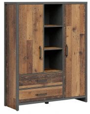 Regal s predali Weston - Starinski bor/Matera