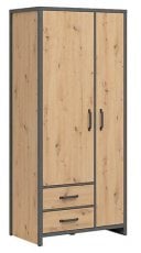 Garderobna omara Weston - Artisan hrast/Matera