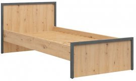 Postelja Weston - 90x200 cm - Artisan hrast/Matera