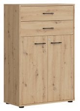 Nizka omara z dvema predaloma in ključavnico Space offices 