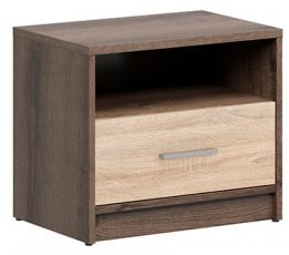 Nočna omarica Nepo Plus - Samostanski hrast/Sonoma hrast