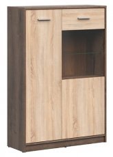 Vitrina Nepo Plus - Samostanski hrast/Sonoma hrast