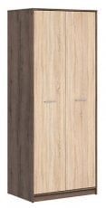 Garderobna 2-vratna omara Nepo Plus - Samostanski hrast/Sonoma hrast