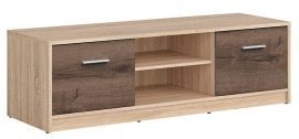 TV komoda z dvema vratoma Nepo Plus - Sonoma hrast/Samostanski hrast