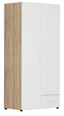 Garderobna omara Modeo - Sonoma hrast/bela sijaj