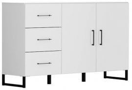 Komoda z visokimi nogicami Modeo - Bela