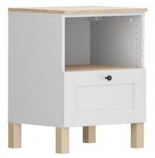 Nočna omarica Modeo - Bela