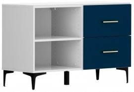 Majhna komoda Modeo - Bela/temno modra
