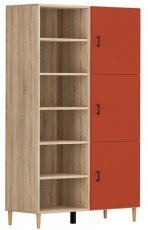 Širok regal Modeo - Sonoma hrast/salsa