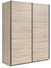 Garderobna omara z drsnimi vrati Tetrix 153 cm - Sonoma hrast