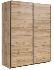 Garderobna omara z drsnimi vrati Tetrix 153 cm - Wotan hrast