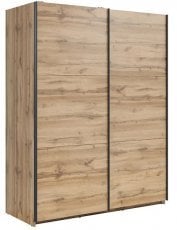 Garderobna omara z drsnimi vrati Tetrix 153 cm - Wotan hrast