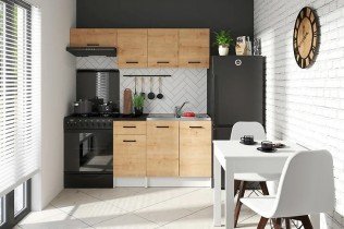 Black Red White - Jedilna miza Bryk Mini - Bela