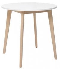 Jedilna miza Keita - Bela/Sonoma hrast