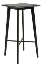 Barska miza Barker - Siva/mat črna