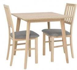 Komplet mize in stolov Asti - Sonoma hrast/siv