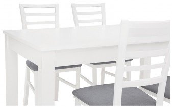 Black Red White - Komplet mize in stolov Bryk 2 - Bel/siv