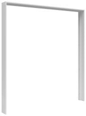 Maskirna letvica za garderobna omara Tetrix 183 cm - bela sijaj