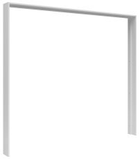 Maskirna letvica za garderobna omara Tetrix 220 cm - bela sijaj