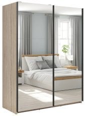 Garderobna omara Tetrix 153 cm - sonoma hrast