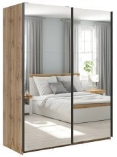 Garderobna omara Tetrix 153 cm - votan hrast