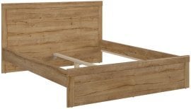 Postelja Holten - 140x200 cm - hrast waterford