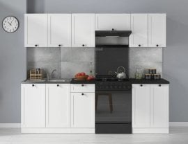 Kuhinjski sestav Junona Line 240 cm - bel