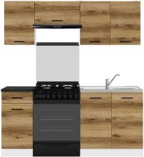 Kuhinjski sestav Junona Line 180 cm - delano hrast