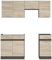 Kuhinjski sestav Junona Line 170 cm - venge/sonoma hrast