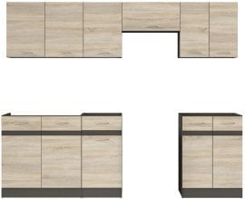 Kuhinjski sestav Junona Line 240 cm - venge/sonoma hrast