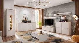 Dnevna soba in spalnica Complex - bela