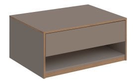 Klubska miza Complex 1s/90 - siva kamniti