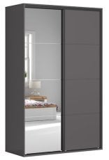 Garderobna omara z drsnimi vrati in ogledalom Flex Set №236 - 150 cm